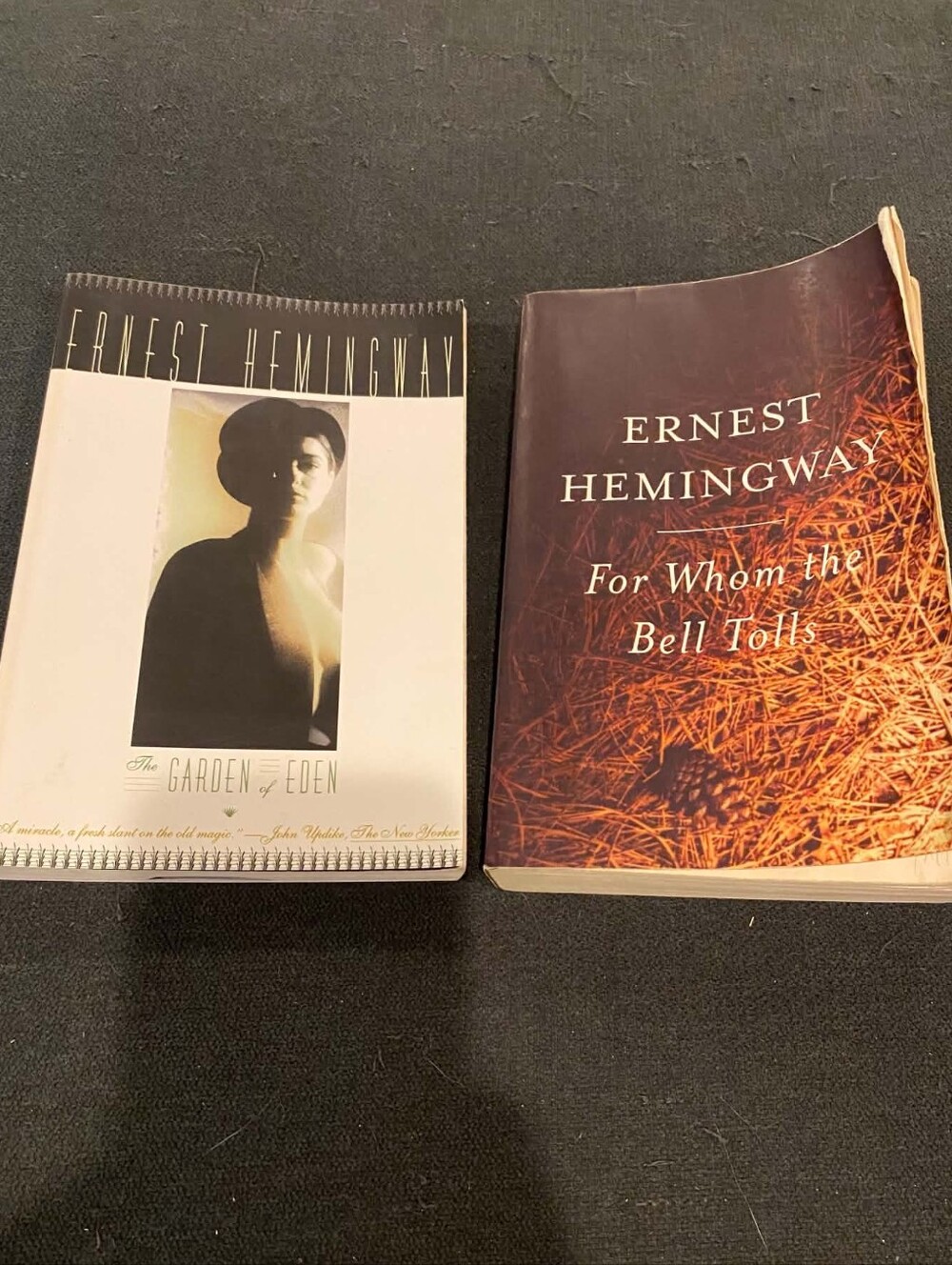 2 Ernest Hemingway Paperback Books